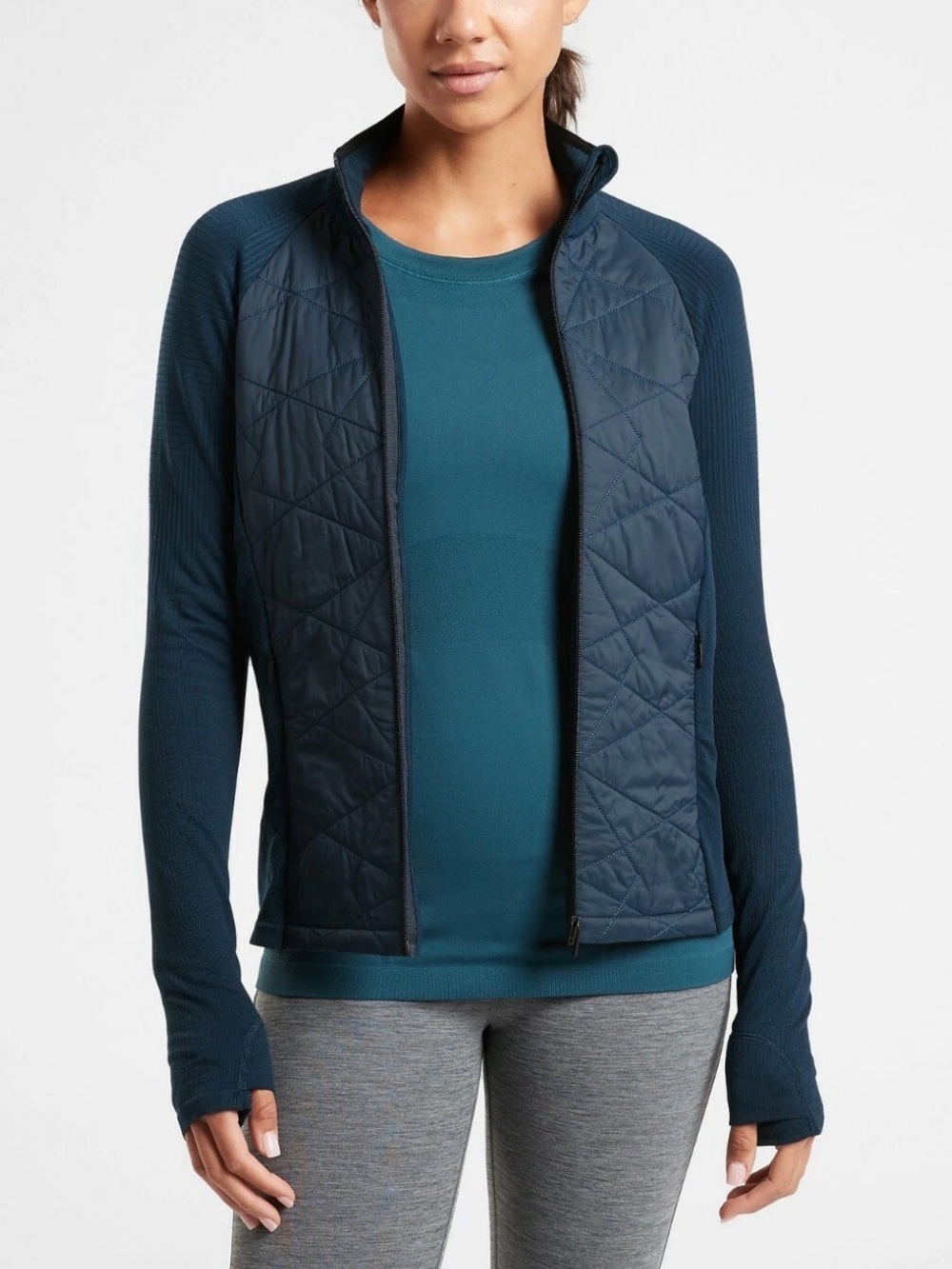 Athleta Flurry Force Primaloft Jacket, Lagoon Teal, Size S